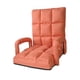 thumbnail image 2 of Silla Reclinable Ajustable Con Chaise De 6 Posiciones Para Dormitorio, Oficina, Hogar, Color Naranja Y Amarillo Naranja amarillo, 2 of 8