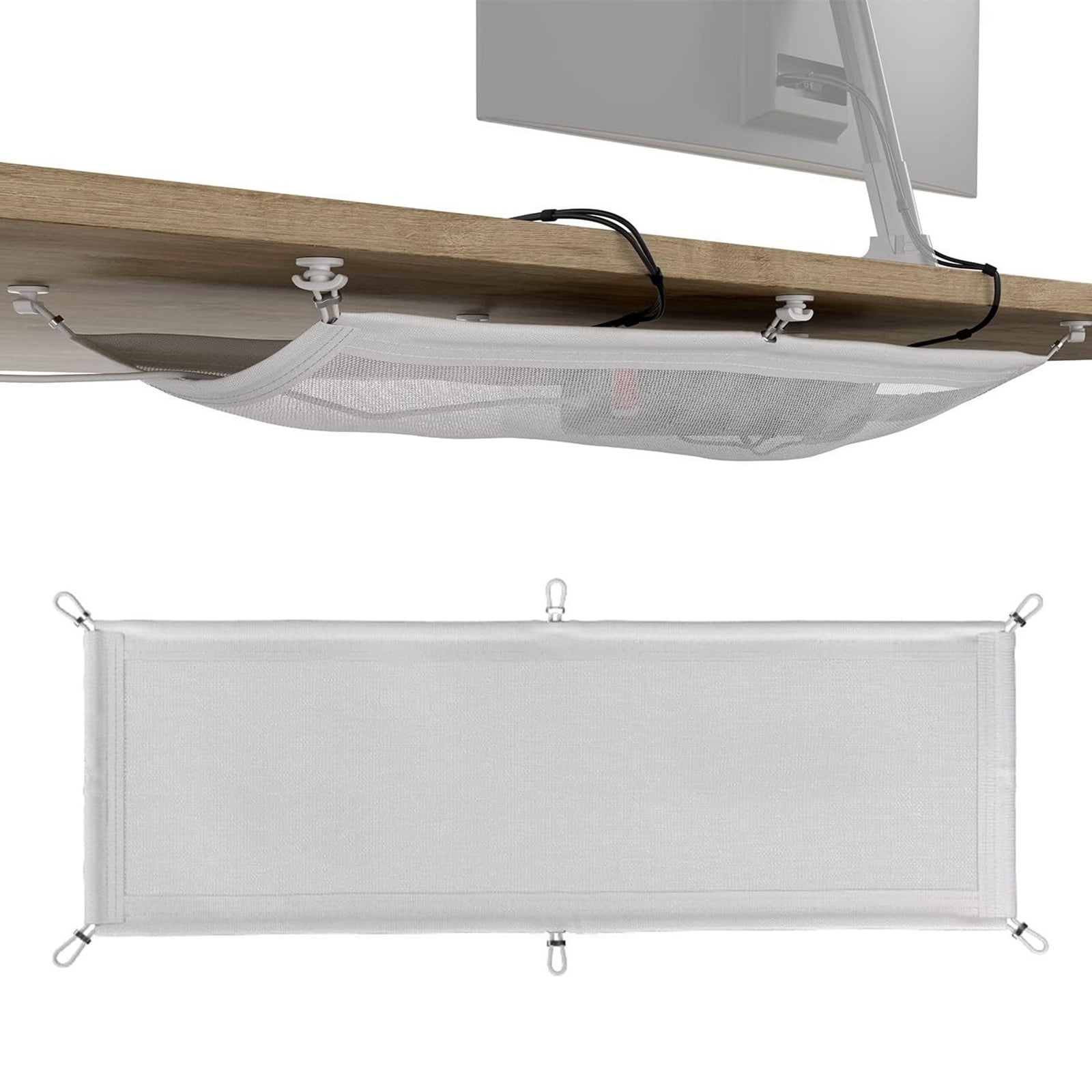 Sturdy Cable Management Meshes Convenient Home Office Cable Management Meshes Stoarge Holder for Organized Desks