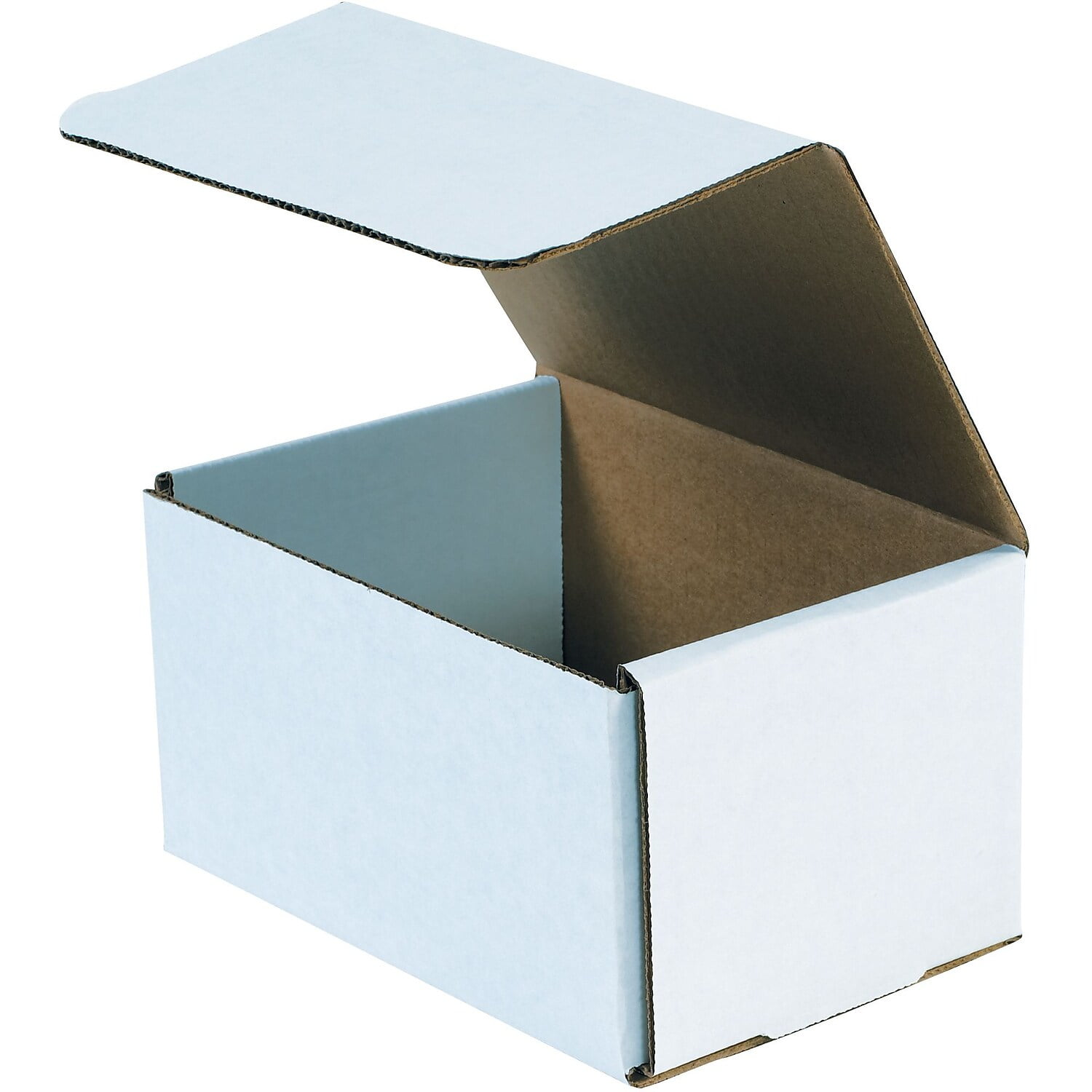 White Corrugated Boxes Packaging 4LX4WX4H Small Moving Boxs Square Kraft Mailing Boxs Mailers for Shipping and Small Items,Gift Boxes,Pack of 10
