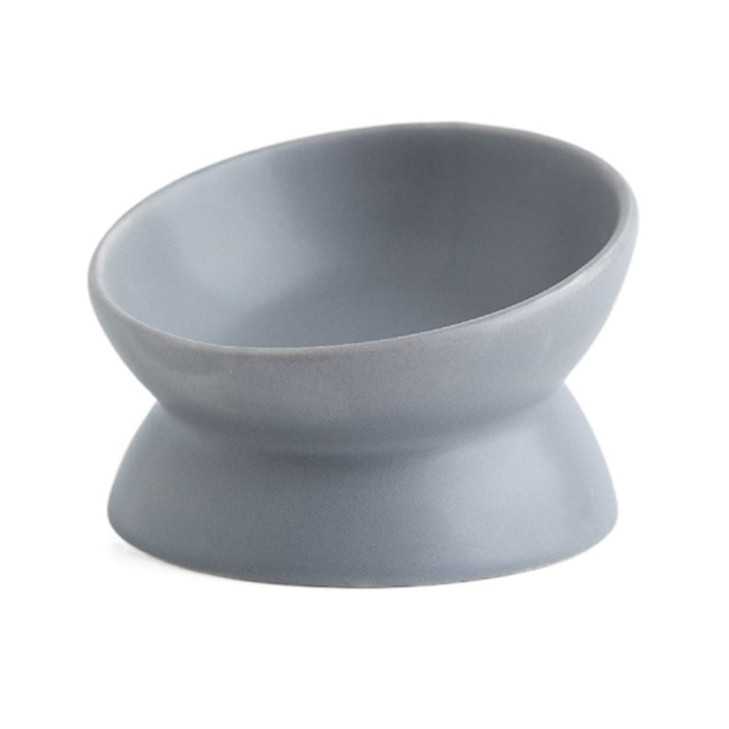 Yiran Ceramic Cat & Dog Bowl, Blue