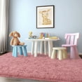 thumbnail image 4 of ZENELESS Large Fluffy Rugs for Living Room,8x10ft Rectangular Shag Rug Carpets for Living Room Bedroom Nursery Bean Pink, 4 of 8