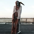 thumbnail image 6 of CanGonggg 175cm Halloween Skeleton Cape Full Length Cloak With Hood For Scary & Cake Topper Party Set Cloak Men Care Bear Ears Hooded Cloak Warm Code Vein Merchandise Cape Men No Hood Arriving before, 6 of 6