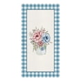 thumbnail image 3 of Flower Plaid Vase Blue Hand Towels Dishcloth Utensils for Kitchen Microfiber Cleaning Cloths Household Wipe Towel, 3 of 7