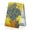 Yellow Bottle Irises, variant on Compact Mirror Square Pu Leather Makeup Mirror for Purses Small Pocket Mirror Portable Hand Mirror Double-Sided with 2 x 1x Magnification for Woman Mother - Colorful Marble