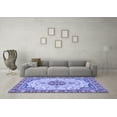 thumbnail image 3 of Ahgly Company Indoor Square Abstract Blue Modern Area Rugs, 5' Square, 3 of 4
