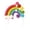 D-8cm, variant on Gytml Rainbow Cake Toppers, Handmade Clay Cloud Cake Decorations, Colorful Cupcake Picks For Birthday, Baby Shower, Kids Party & Celebration(B-8Cm)