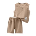 thumbnail image 5 of Antinious Toddler Boys Summer Casual Tank Top Track Outfit with Elastic Waist Shorts, 5 of 5