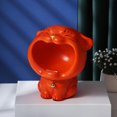 thumbnail image 2 of GROWTH TANK Key Storage Box Tigers Statue Jewelry Holder Coins Candy Dish Sundries Red, 2 of 6