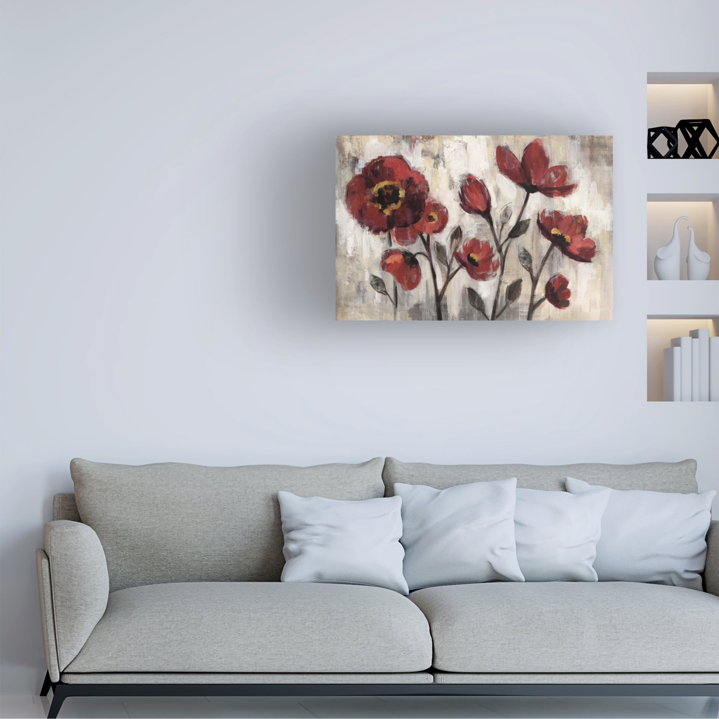 Silvia Vassileva 'Floral Simplicity' Canvas Art