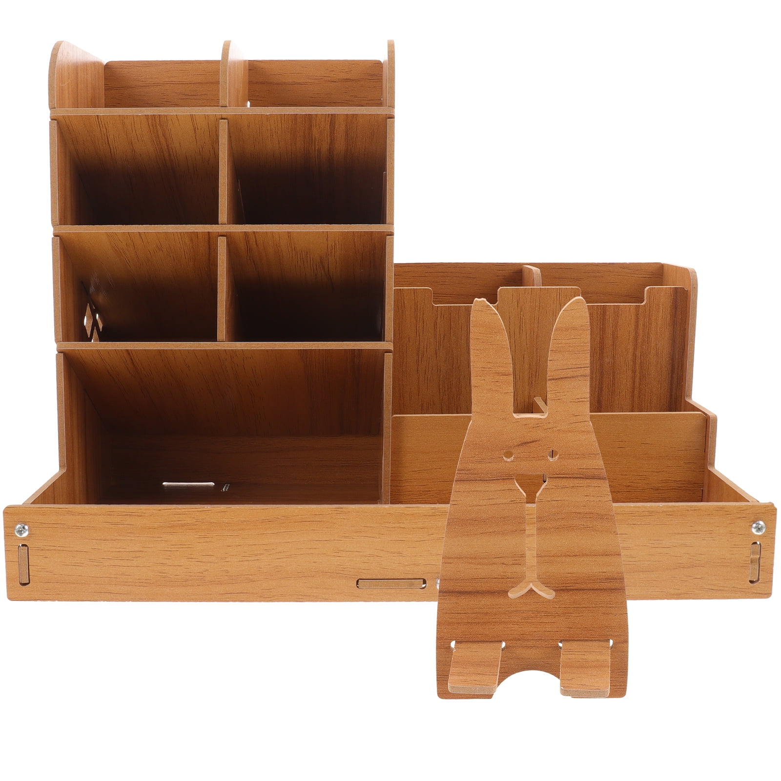 Desktop Pen Organizer Wooden Pen Case Wooden Pen Holder Desktop