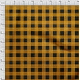 thumbnail image 3 of oneOone Cotton Jersey Black Fabric Gingham Check Dress Material Fabric Print Fabric By The Yard 58 Inches Wide, 3 of 4