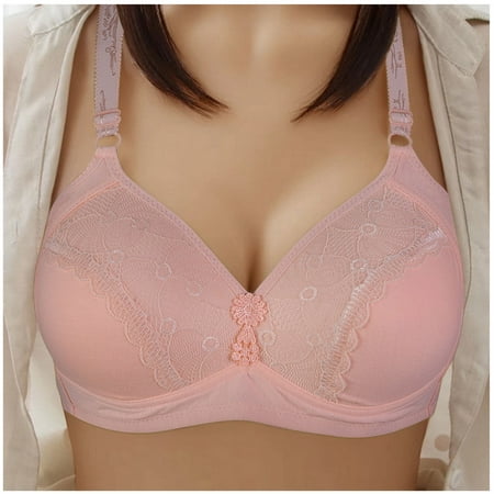 

Leesechin Clearance Sports Bras for Women Brassiere Underwire Trendy Plus Size Wire Free Comfortable Push Up Hollow Out Bra Underwea