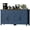 Blue, variant on HAUXITIO 63"W Farmhouse Sideboard with 4 Barn Doors & 3 Drawers,Coffee Bar Buffet Cabinet for Kitchen & Dining Room,Blue