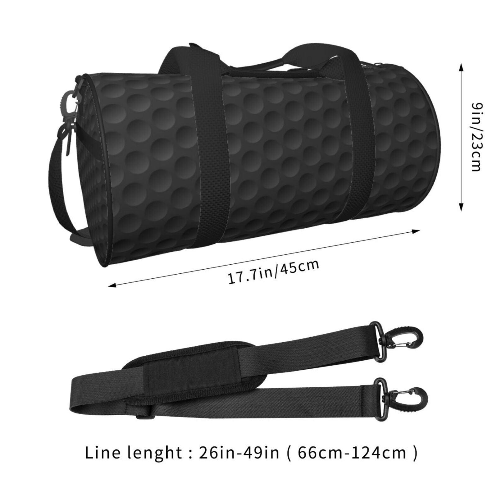 Fuzoiu golf balls Print Travel Bag, Large Capacity Travel Bag, Sports Gym Bag, Travel Duffel Bag, Weekender Overnight Bag for Women and Man