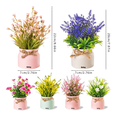 thumbnail image 3 of Plantas Artificiales Belug Flor Bonsai En Macetas Decoración 6pcs, 3 of 3