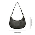 thumbnail image 3 of CNKOO Women Crescent Bag Large Capacity Chic Sling Bag Daily Dating Bag (Brown), 3 of 9