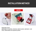 thumbnail image 4 of Mini interruptor de circuito seguro de resistencia a la resistencia al desgaste ajustable, rojo, rojo, rojo, candado industrial, antirrojo, MCPO 20 piezas sidaley TO001363-01B, 4 of 6