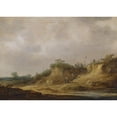 thumbnail image 3 of Jan van Goyen 24x18 Black Modern Framed Museum Art Print Titled - A Dune Landscape with Herdsmen Tending Their Cattle, 3 of 5