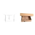 thumbnail image 1 of Mesa Auxiliar Flotante De Acrílico Con Cajón De Pared, Fácil De Armar, Ideal Para Sala, Dormitorio, Residencia Estudiantil O Apartamento., 1 of 8