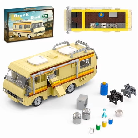 GZBrick New Pinkman Breaking Bad Car Camper Building Sets Compatible with Lego Vehicle Moive Series for Adults Boys 360PCS