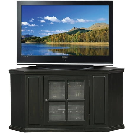 Leick Home Black Rub 46" Corner TV Stand