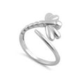 thumbnail image 1 of Bague Femme Petite Libellule Plaquée Platine en Argent Sterling 925, 1 of 2