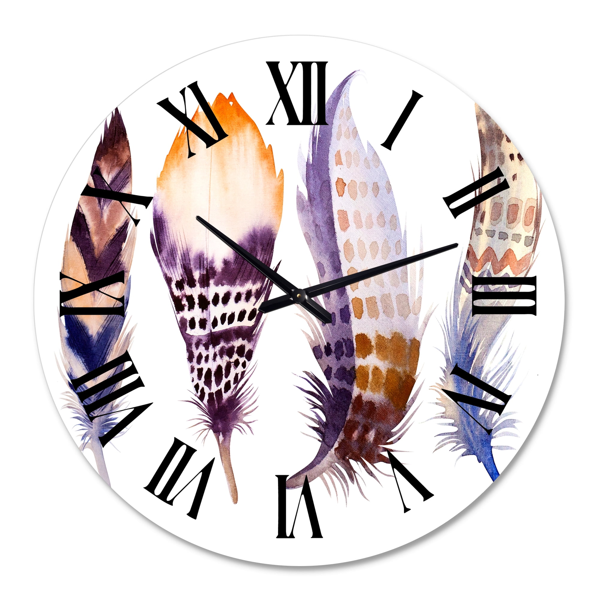 Designart 1 in Quartz Bohemian Wall Clock