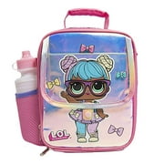 L.O.L Surprise! Lunchbox for Girls with Adjustable Shoulder or Backpack Strap - Water Bottle Included