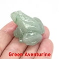 thumbnail image 3 of K-KED Natural quartz crystal carved frog stone frog animal mascot gift-Green Aventurine Jade Stone, 3 of 6