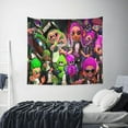 thumbnail image 6 of Splatoon Wall Tapestry Cartoon Poster Wall Hanging Tapestry for College Dorm Living Room Bedroom Decoration 59x59 Inch, 6 of 7