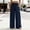 Dark Blue, variant on Wide Leg Pants for Womens Casual Loose Cozy Sweatpants High Waisted Lounge Flowy Pleated Trousers With Pockets