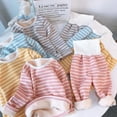 thumbnail image 3 of Pijamas de felpa para bebés, ropa de dormir de Navidad para niñas, ropa interior térmica para niños, trajes de pijama para niños de 1 a 5 años, invierno 2022, 3 of 4