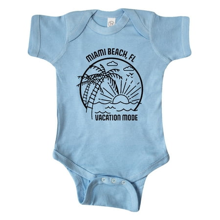 

Inktastic Summer Vacation Mode Miami Beach Florida Gift Baby Boy or Baby Girl Bodysuit