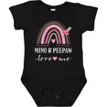 thumbnail image 3 of Inktastic Mimi and Peepaw Love Me Granddaughter Rainbow Girls Baby Bodysuit, 3 of 5