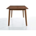 thumbnail image 2 of WestinTrends 63" Inch Mid Century Modern Solid Walnut Wood Dining Room Table for Kitchen, Walnut, 2 of 2