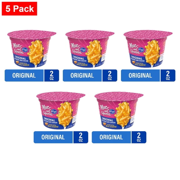 Kroger Original Macaroni and Cheese Cup 2.05 oz - 5 Pack