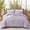 Purple, variant on 100% Cotton Queen Comforter Set,White Ruched Comforter Set 3 Pcs ,Luxury Boho Bedding Set,White Cinched Fluffy Comforter for Bedroom,3 Pcs Vintage Ruffle Bedding Aesthetic Room Decor for All Seasons