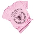 thumbnail image 2 of T-shirt Femme Lettre Manches Courtes Haut T-shirt Fille Tee Court Col Rond Blouse d'Été, Rose, TG, 2 of 7