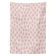 thumbnail image 3 of Ambesonne Retro Tablecloth Rectangular Table Cover, Hand Drawn Dots in Pink, 60"x90", Coconut Blush, 3 of 4