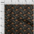 thumbnail image 1 of oneOone Cotton Poplin Fabric Leaves & Floral Block Printed Craft Fabric BTY 56 Inch Wide, 1 of 4