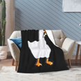 thumbnail image 5 of Manta de franela suelta con forma de sombrero de ganso tonto, elegante edredón para una siesta, edredón de invierno para las cuatro estaciones, edredón refrescante con control de olores, 5 of 5