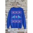 thumbnail image 5 of Old Glory Mens Unicorn Rainbow Ugly Christmas Sweater Long Sleeve Sweatshirt, 5 of 6