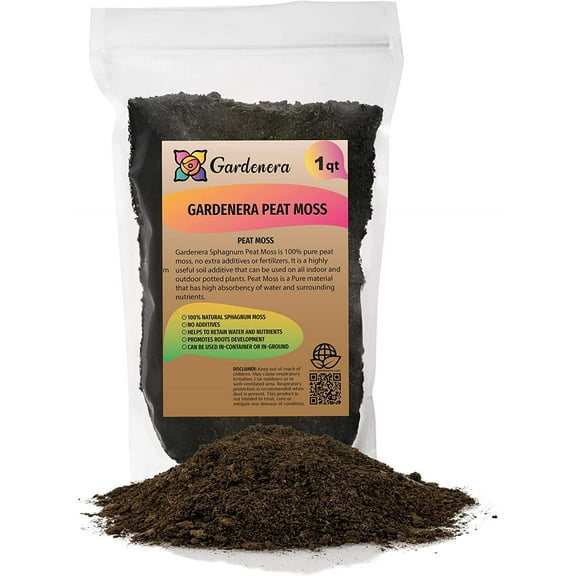 ⭐ PREMIUM Natural Sphagnum Peat Moss - Gardening Soil Amendment and Carnivorous Plant Soil Media by ://N ★ LOVA - (1 Quart Bag)