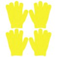 thumbnail image 2 of Deals! Bradem 4 Pcs Exfoliating Shower Gloves Double Sided Exfoliating Bath Gloves Deep Clean Dead Skin for Spa Massage Beauty Skin Shower Body Scrubber Bathing Accessories, Bath Gloves 2 Pairs Yellow, 2 of 8