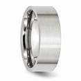 thumbnail image 4 of White Stainless Steel Ring Band Wedding Comfort Flat, 4 of 6