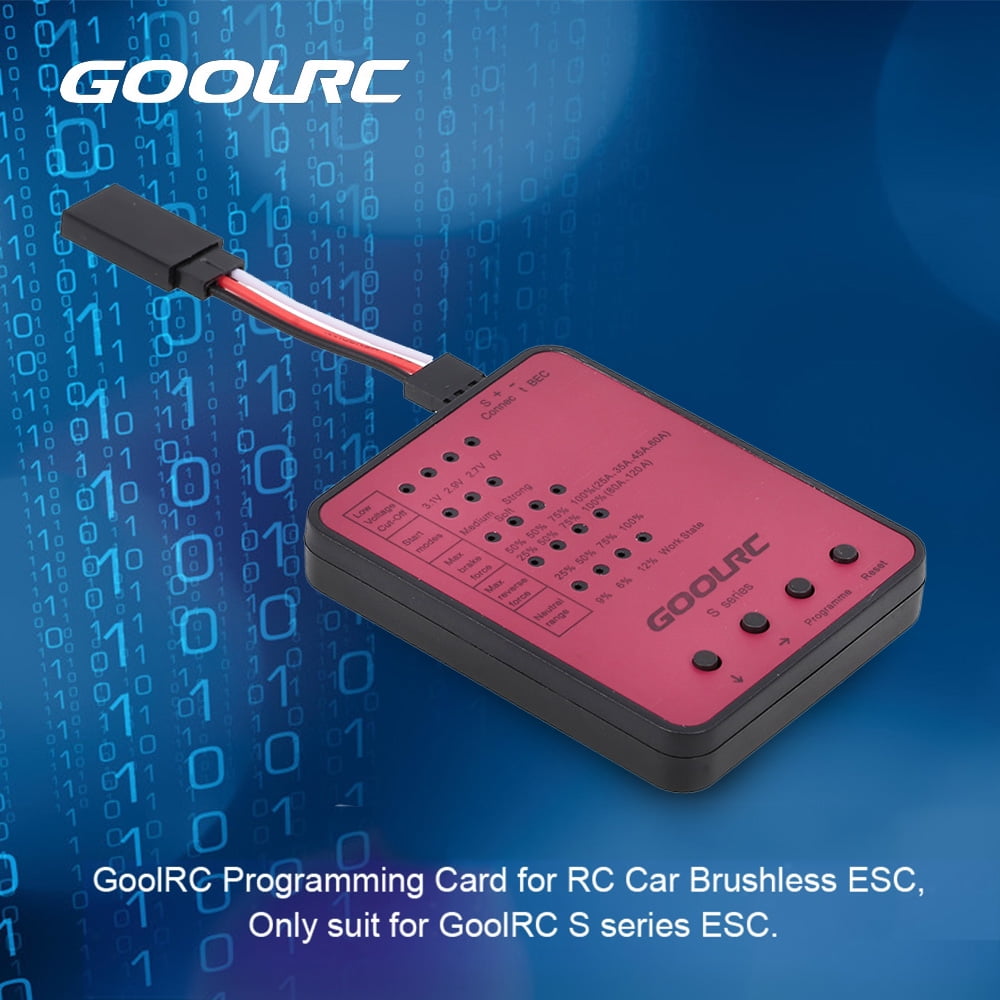 GoolRC S Series S-45A/S-120A RC Car ESC Programming Card 