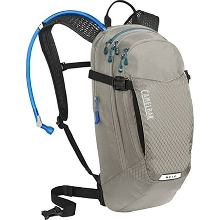 UPC: 0886798034843 | CamelBak M.U.L.E. 12 Mountain Biking Hydration Pack – Easy Refilling Hydration Backpack – Magnetic Tube Trap 100oz  Aluminum/Black