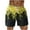 DA-Yellow, variant on QATAINLAV 2024 Casual Beach Shorts for Men Trendy Rainbow Print Shorts Summer Drawstring Elastic Waist Sport Shorts with Pockets Wedding Gifts Blue S