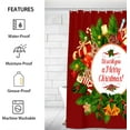 thumbnail image 2 of Funny Christmas Decor Shower Curtain for Bathroom Shower Curtain Set with 12 Hooks Waterproof Fabric Bath Curtain for Bathtub Restroom Decor, 72 X 72 in, 2 of 6