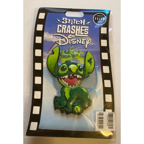 Disney Stitch Crashes Peter Pan Tinker Bell Pin Limited New with Card